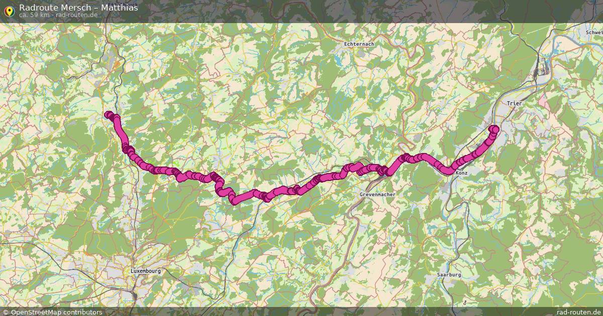 Fahrradroute Mersch – Matthias