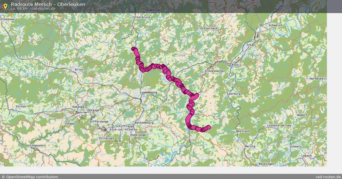 Fahrradroute Mersch – Oberleuken