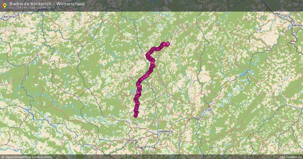 Fahrradroute Beckerich – Winterscheid