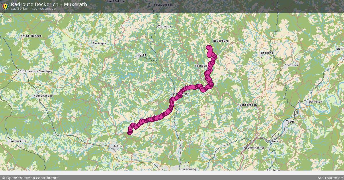 Fahrradroute Beckerich – Muxerath
