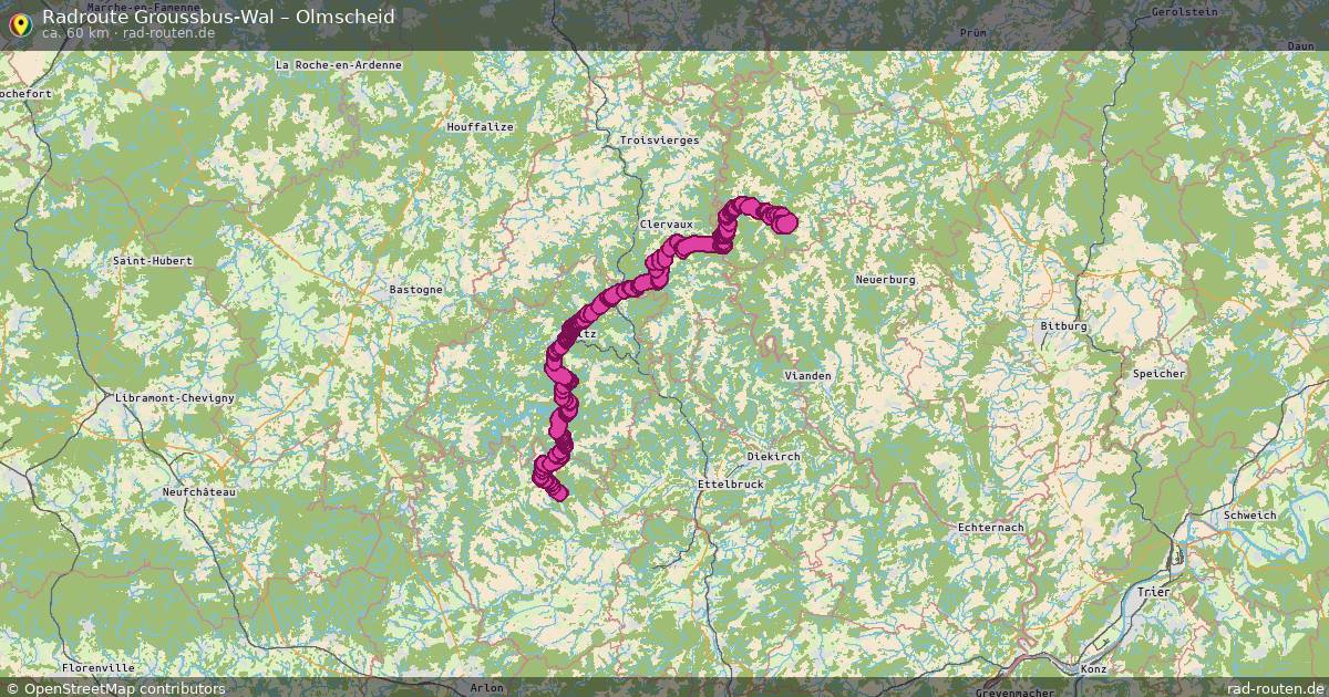 Fahrradroute Groussbus-Wal – Olmscheid