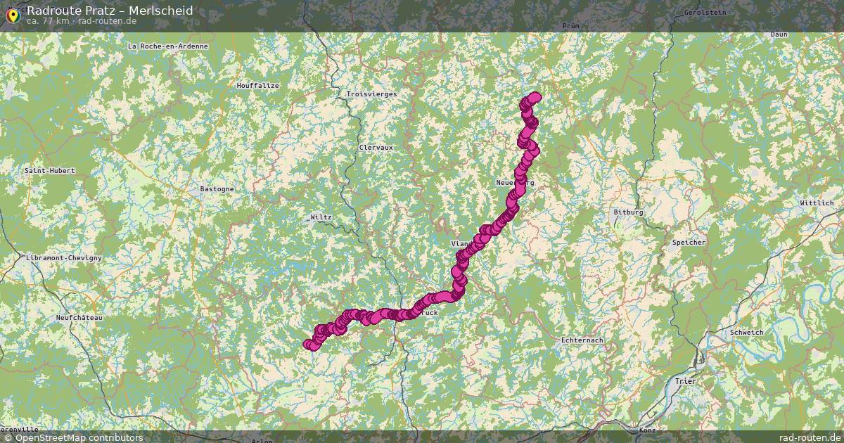 Fahrradroute Pratz – Merlscheid