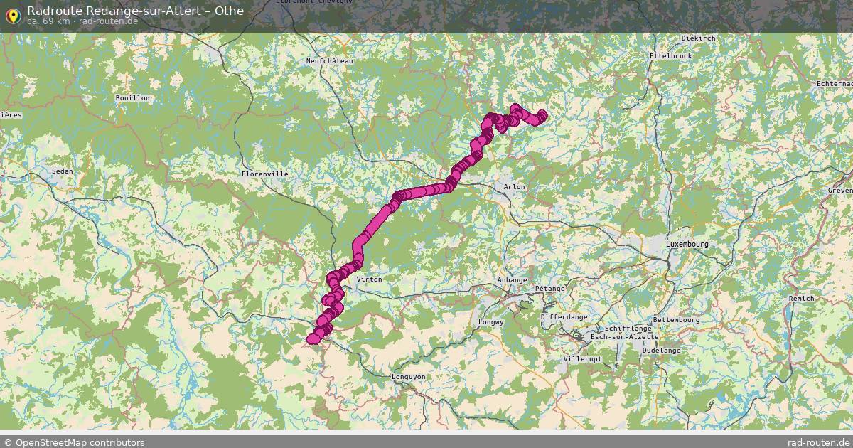 Fahrradroute Redange-Sur-Attert – Othe