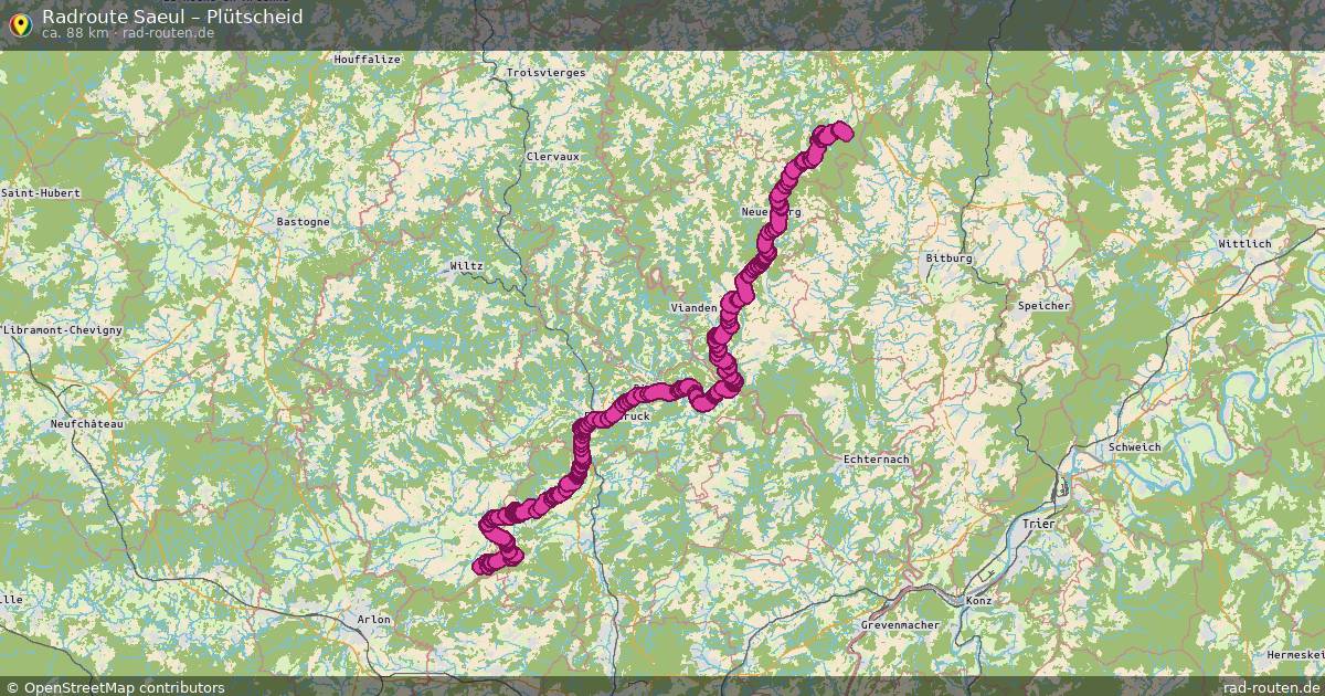 Fahrradroute Saeul – Plütscheid