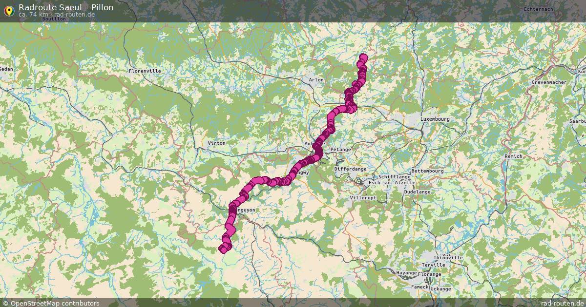 Fahrradroute Saeul – Pillon