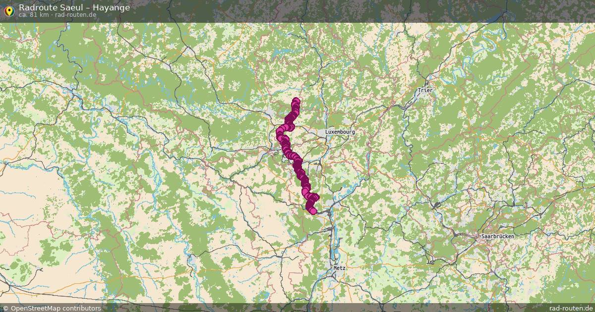 Fahrradroute Saeul – Hayange