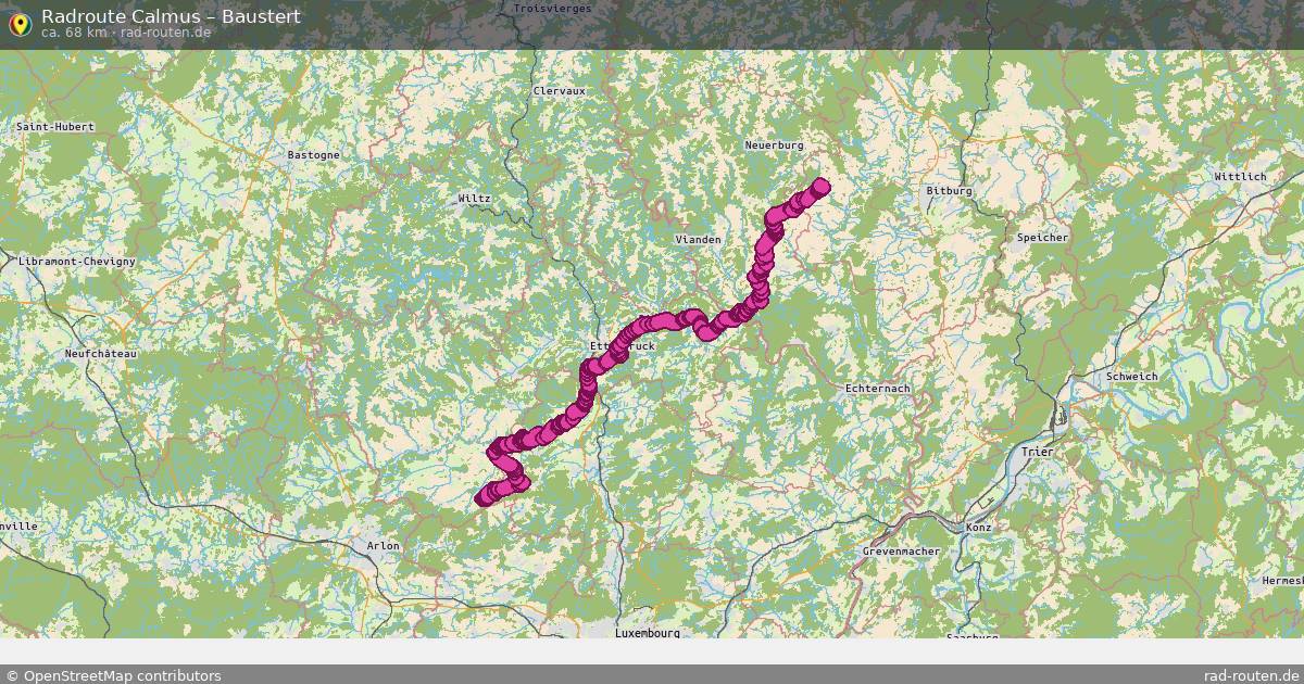 Fahrradroute Calmus – Baustert