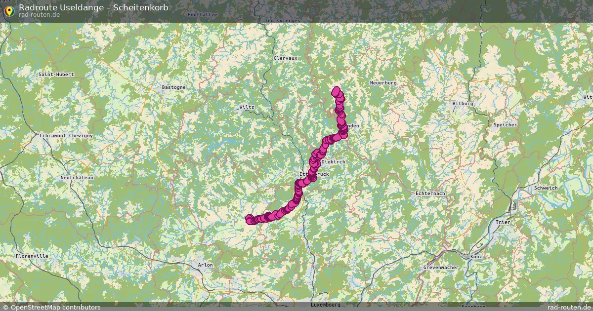 Fahrradroute Useldange – Scheitenkorb