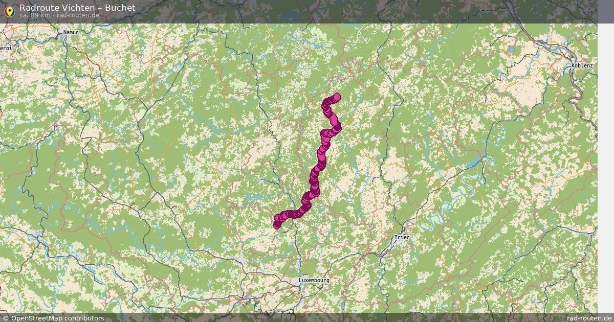 Fahrradroute Vichten – Buchet