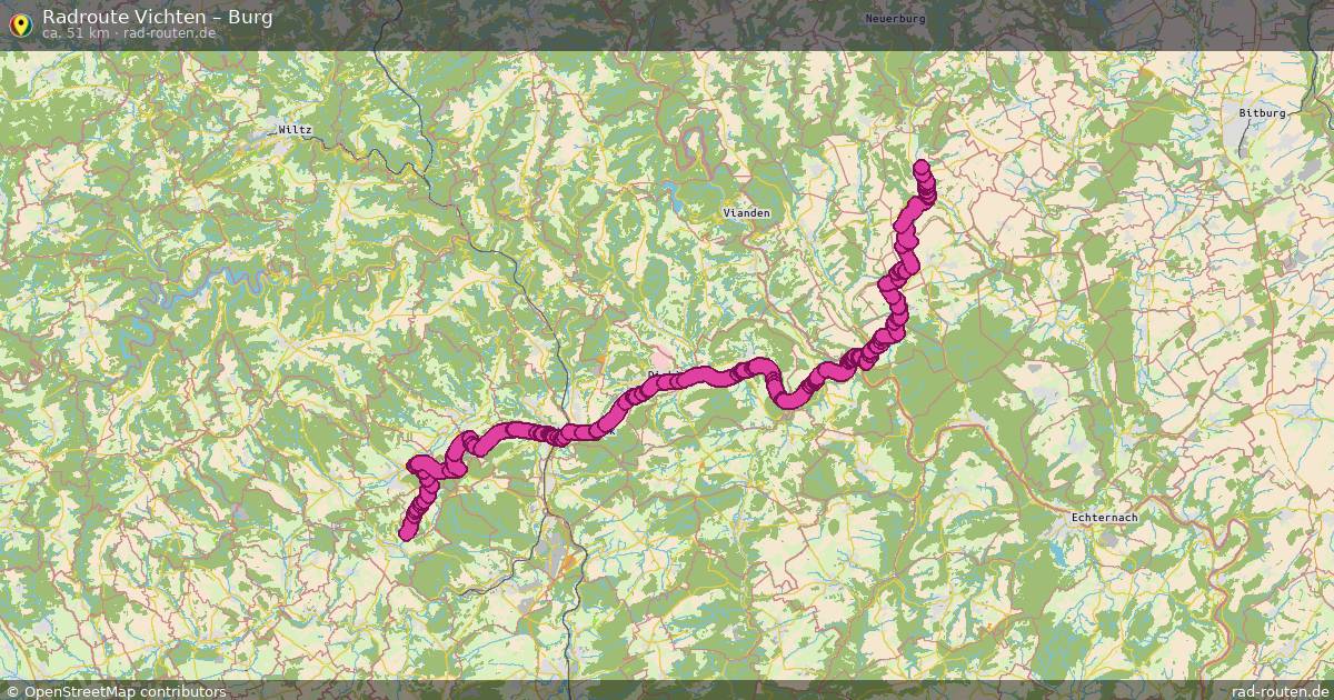 Fahrradroute Vichten – Burg