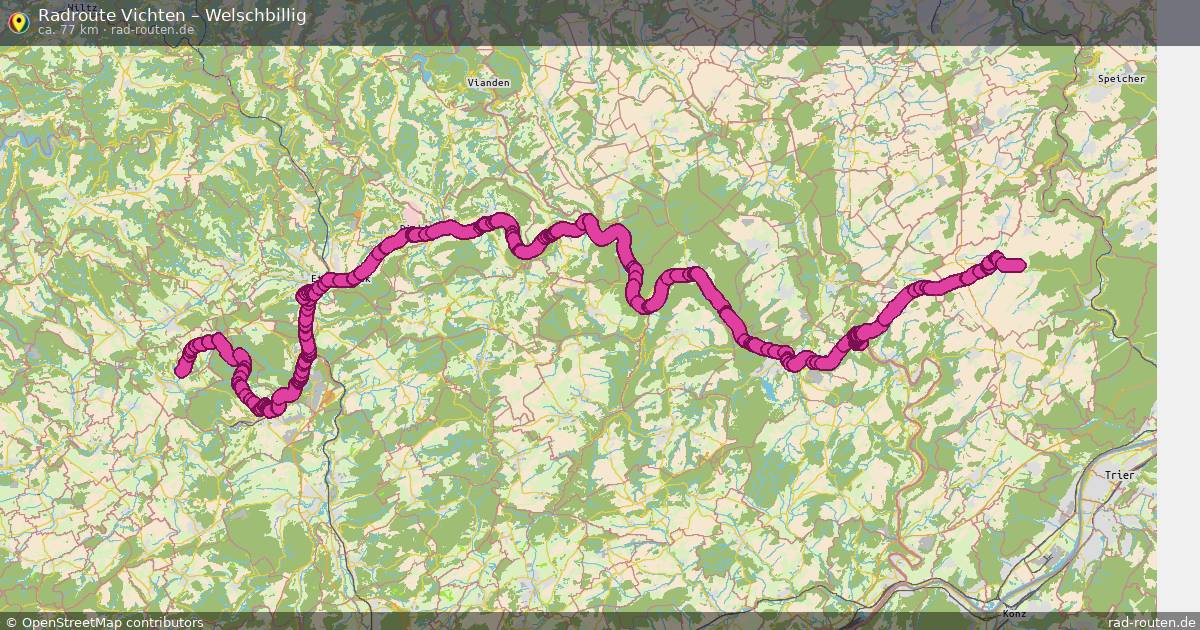 Fahrradroute Vichten – Welschbillig