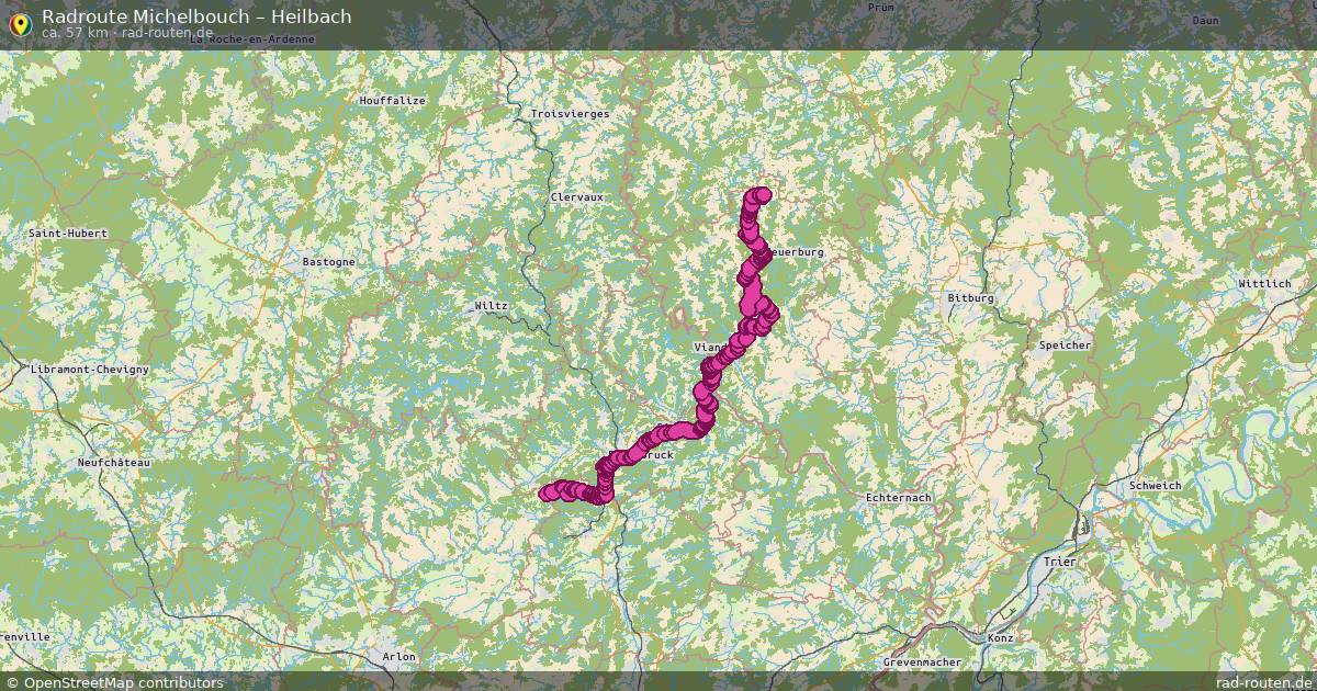 Fahrradroute Michelbouch – Heilbach