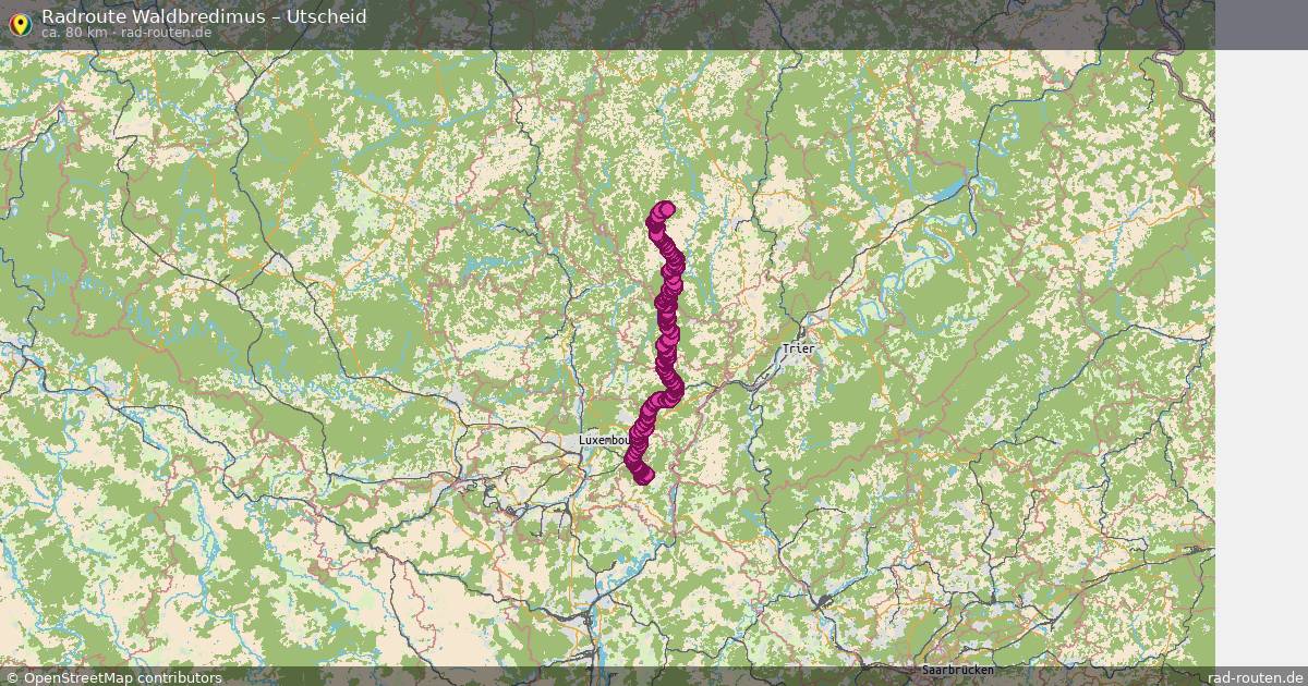 Fahrradroute Waldbredimus – Utscheid