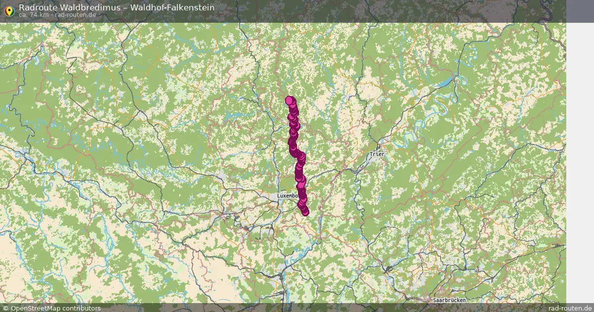 Radtour Waldbredimus – Waldhof-Falkenstein