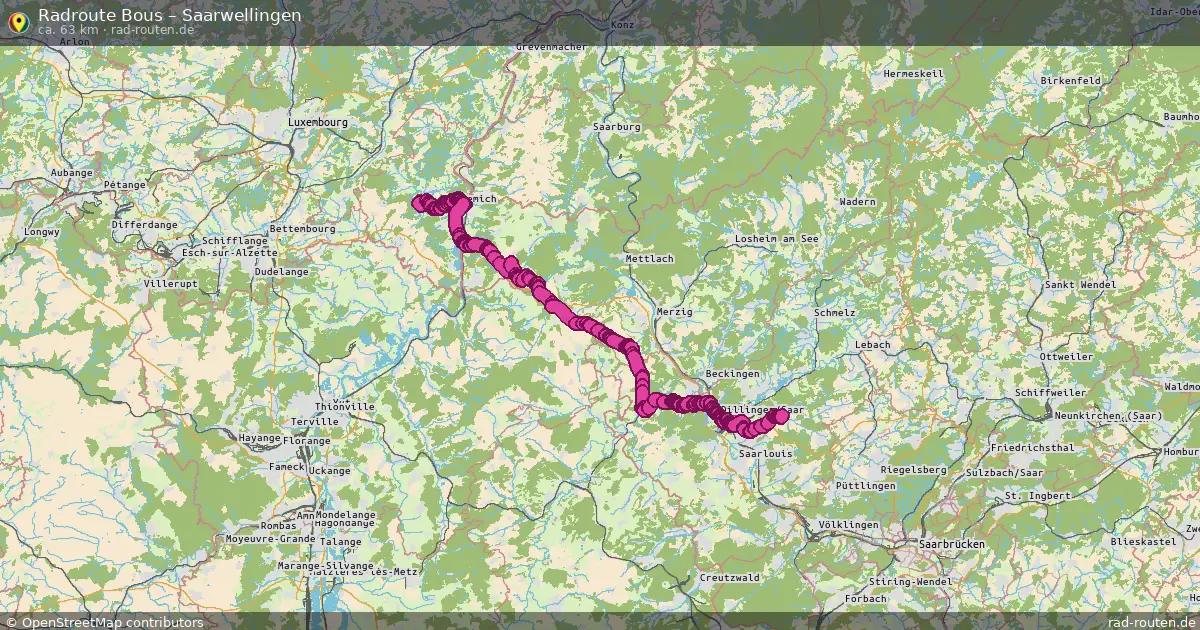 Radtour Bous – Saarwellingen