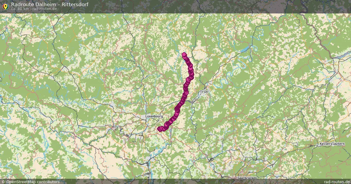 Radtour Dalheim – Rittersdorf