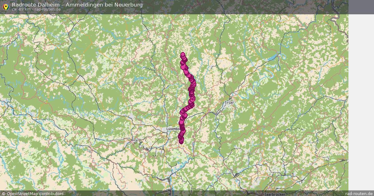 Fahrradroute Dalheim – Ammeldingen Bei Neuerburg