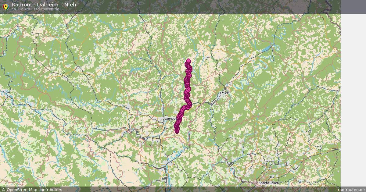Fahrradroute Dalheim – Niehl