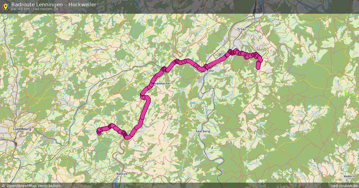 Fahrradroute Lenningen – Hockweiler