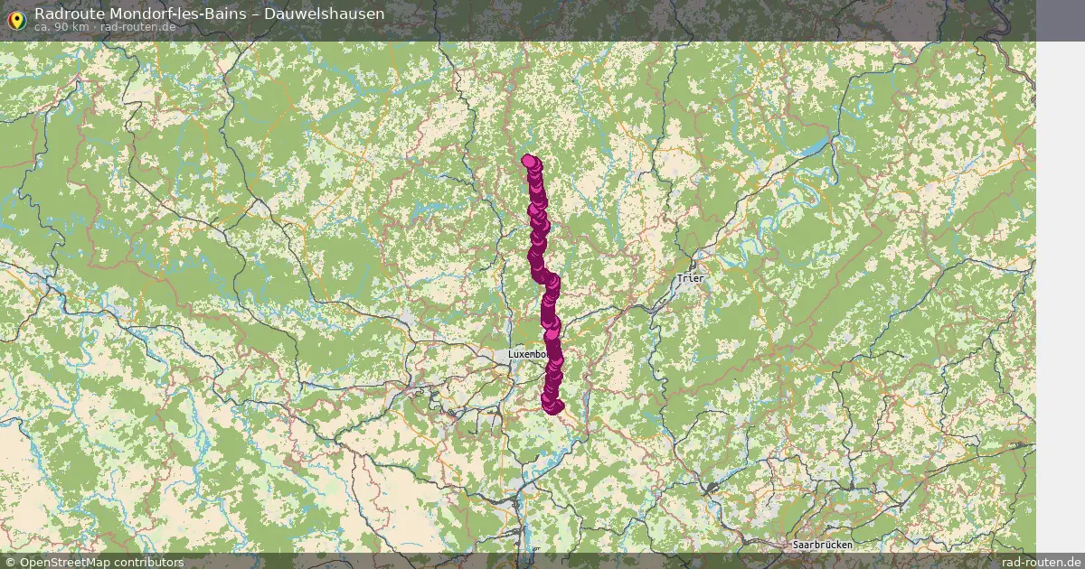 Radtour Mondorf-Les-Bains – Dauwelshausen