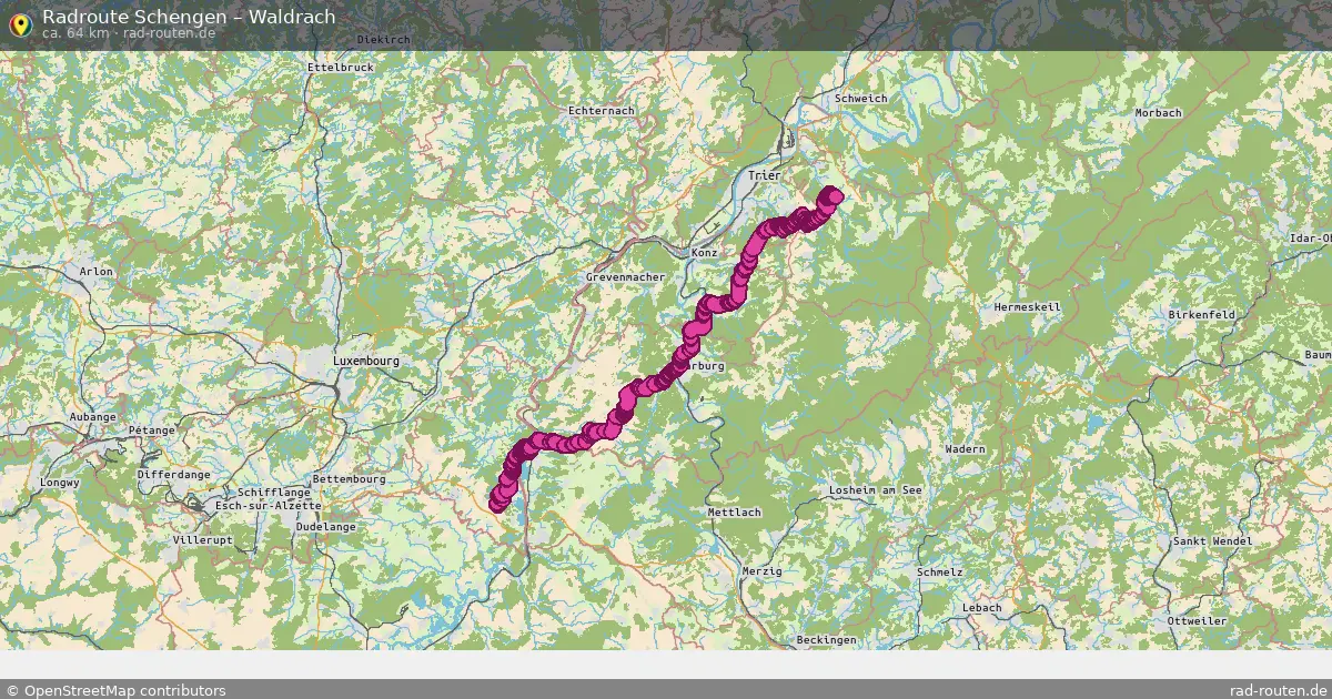 Radtour Schengen – Waldrach
