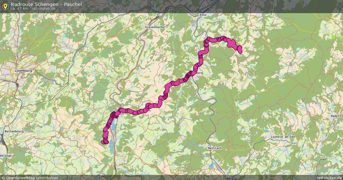 Fahrradroute Schengen – Paschel