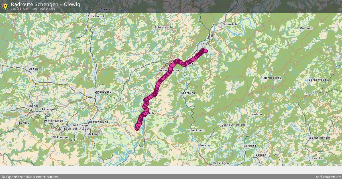 Radtour Schengen – Olewig