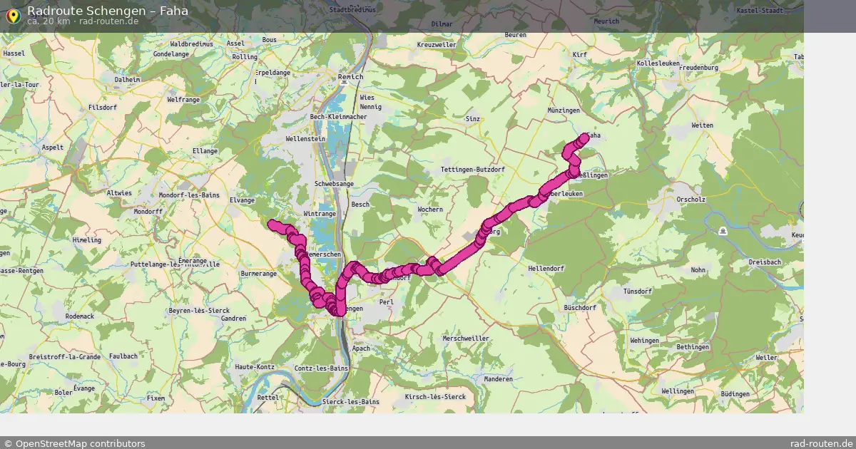 Radtour Schengen – Faha