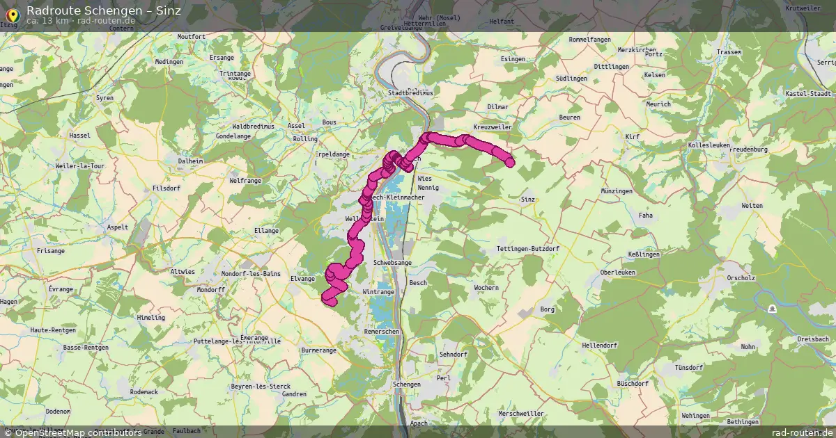 Radtour Schengen – Sinz