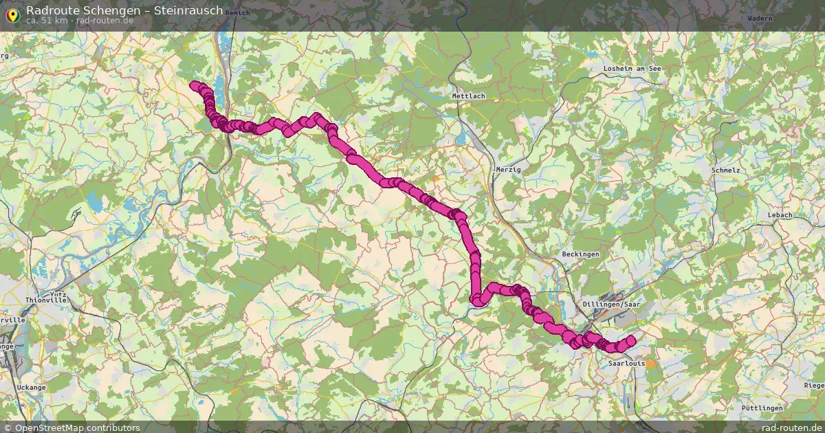 Radtour Schengen – Steinrausch