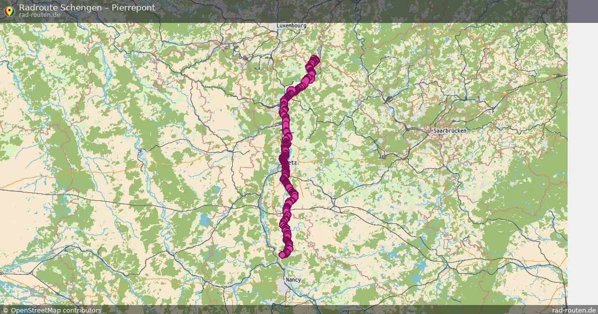 Fahrradroute Schengen – Pierrepont