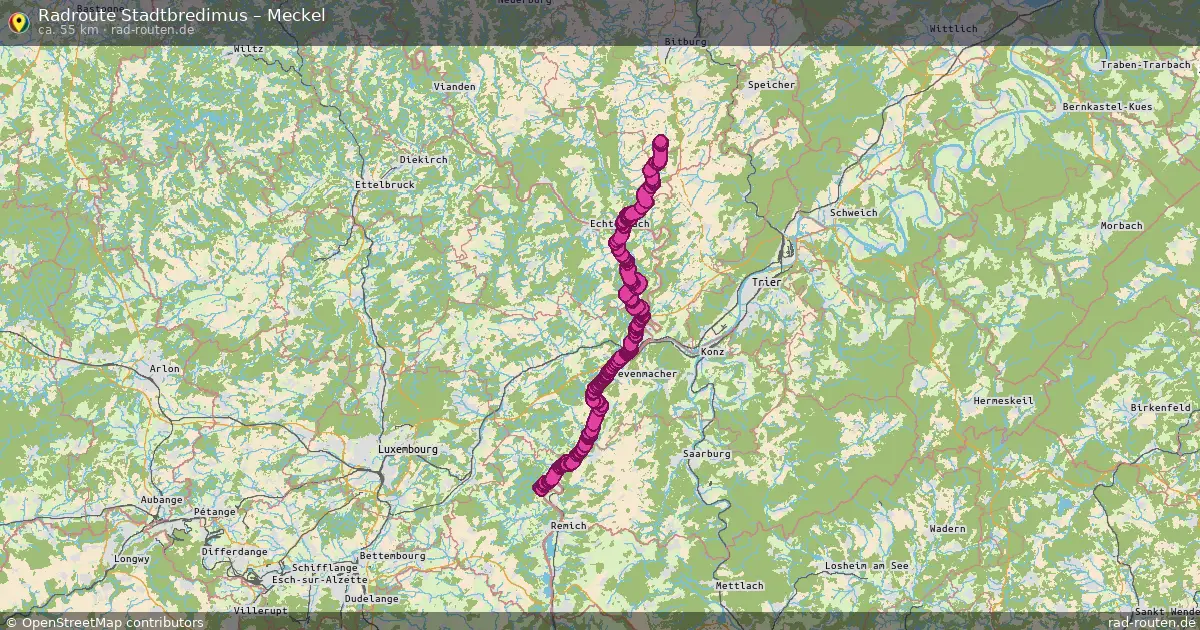 Radtour Stadtbredimus – Meckel