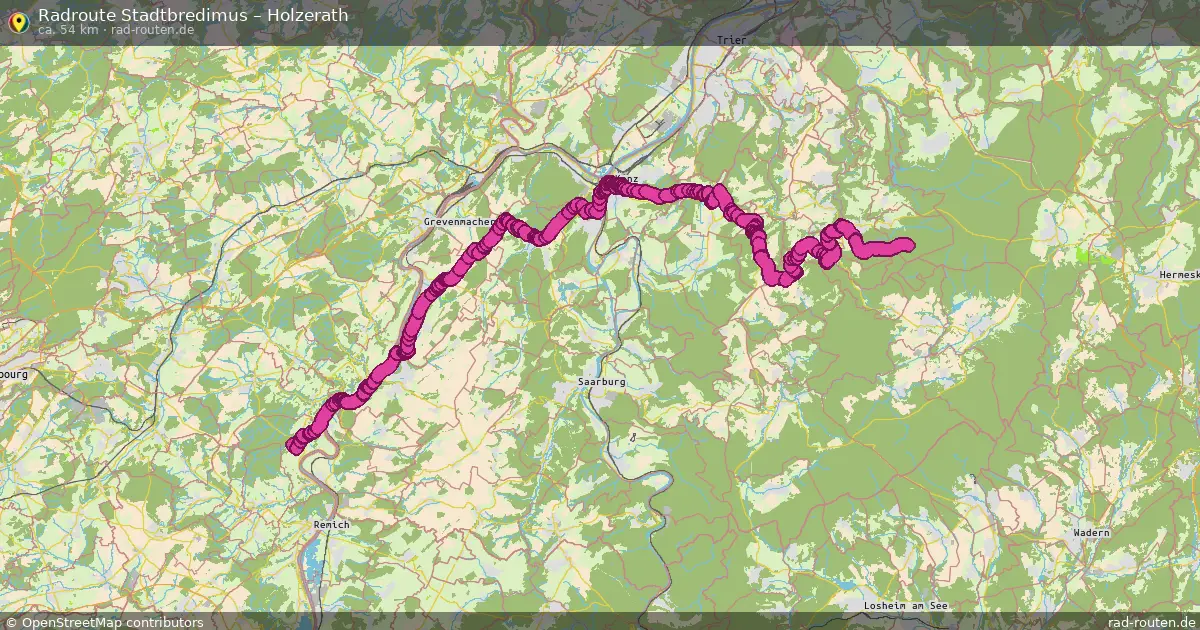 Radtour Stadtbredimus – Holzerath