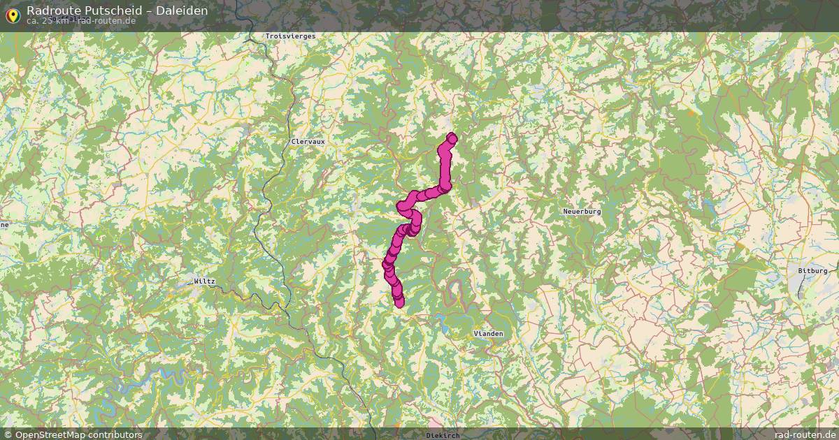 Fahrradroute Putscheid – Daleiden