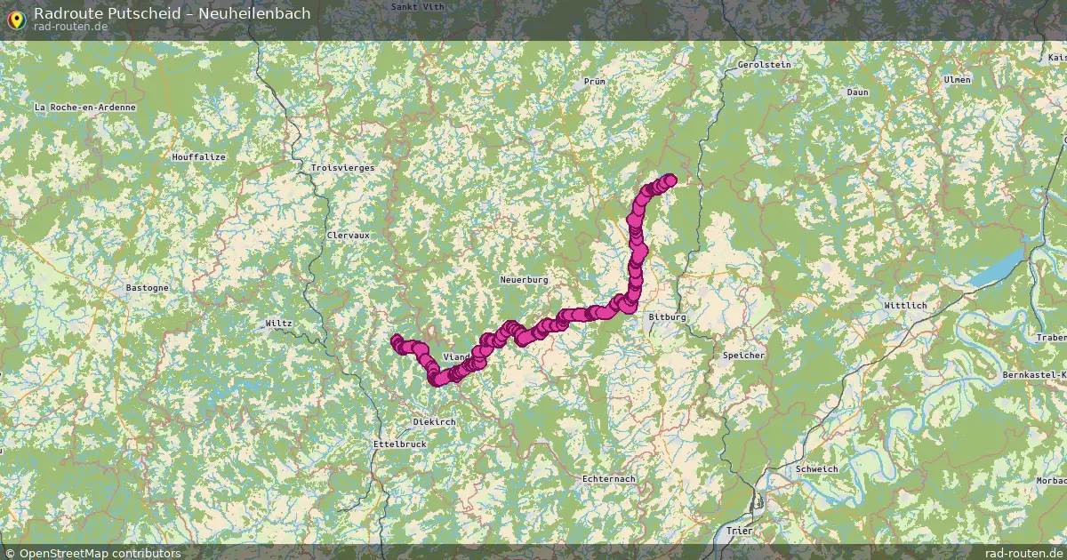 Fahrradroute Putscheid – Neuheilenbach