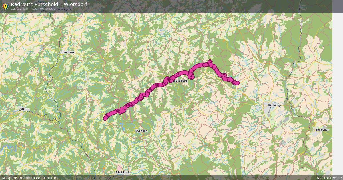 Fahrradroute Putscheid – Wiersdorf
