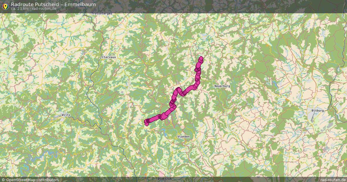 Fahrradroute Putscheid – Emmelbaum