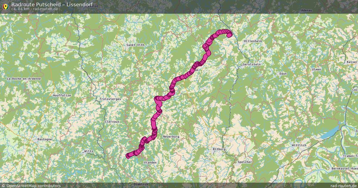 Fahrradroute Putscheid – Lissendorf