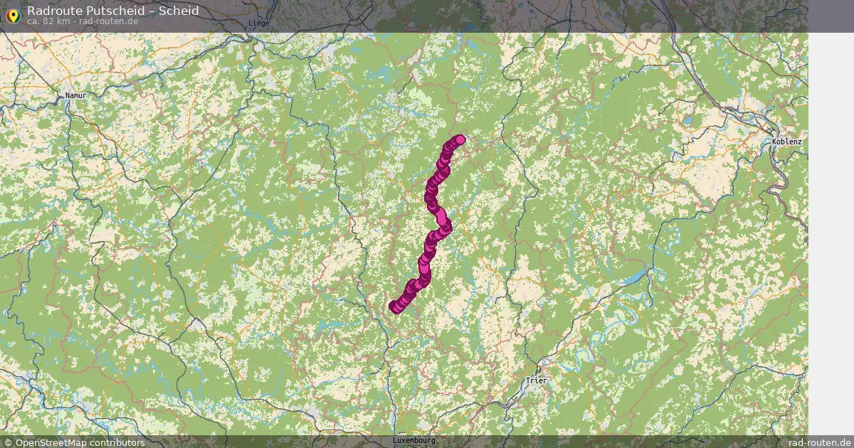 Fahrradroute Putscheid – Scheid
