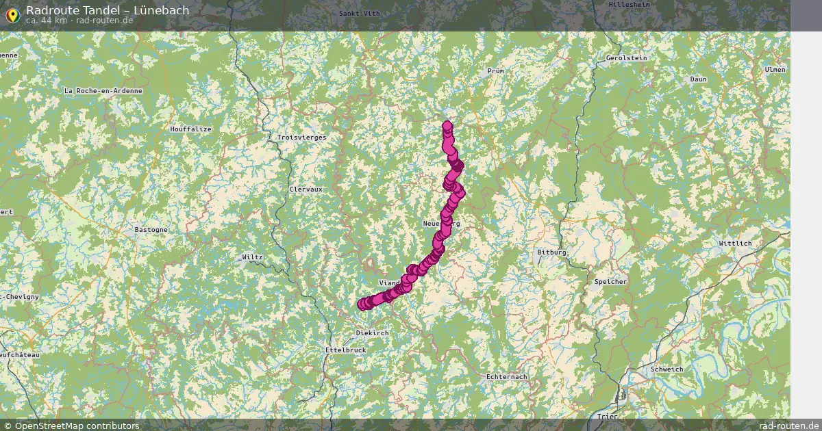 Radtour Tandel – Lünebach