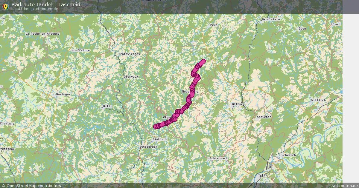 Fahrradroute Tandel – Lascheid