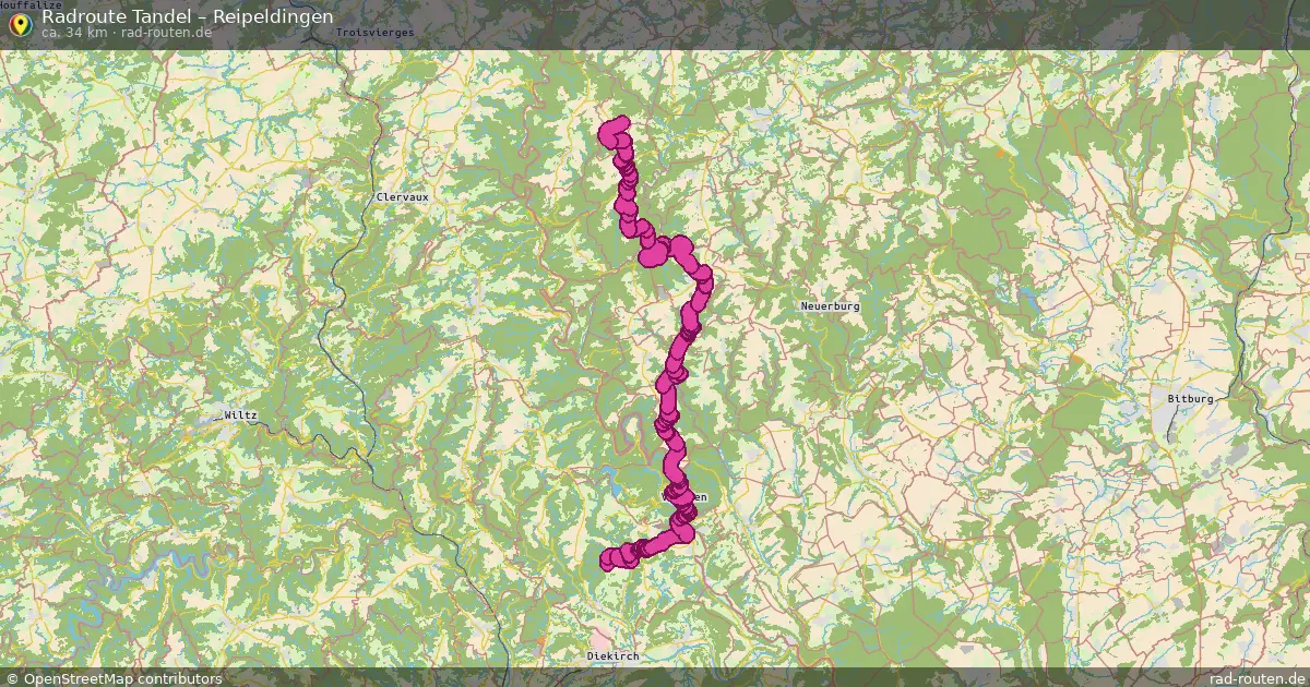 Radtour Tandel – Reipeldingen