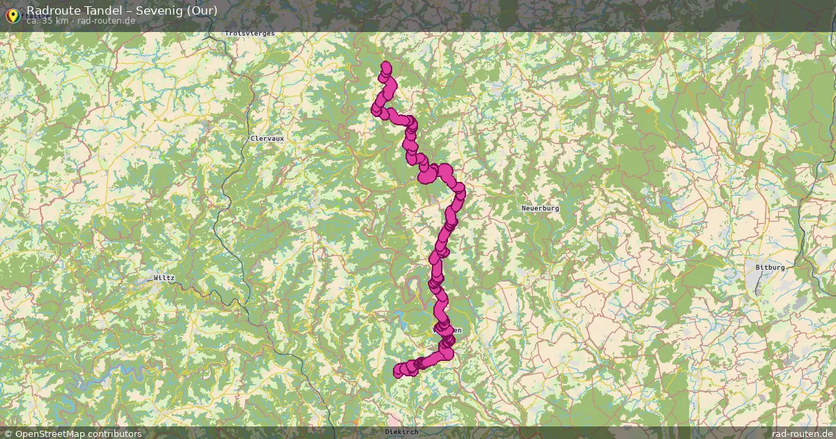 Radtour Tandel – Sevenig (Our)