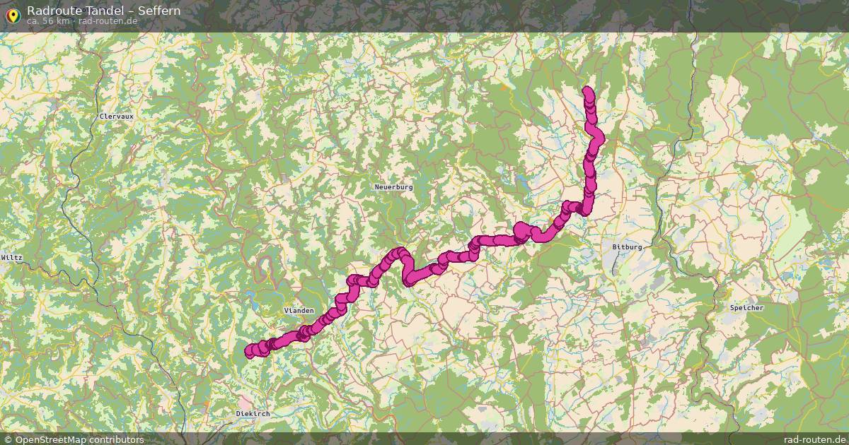 Fahrradroute Tandel – Seffern