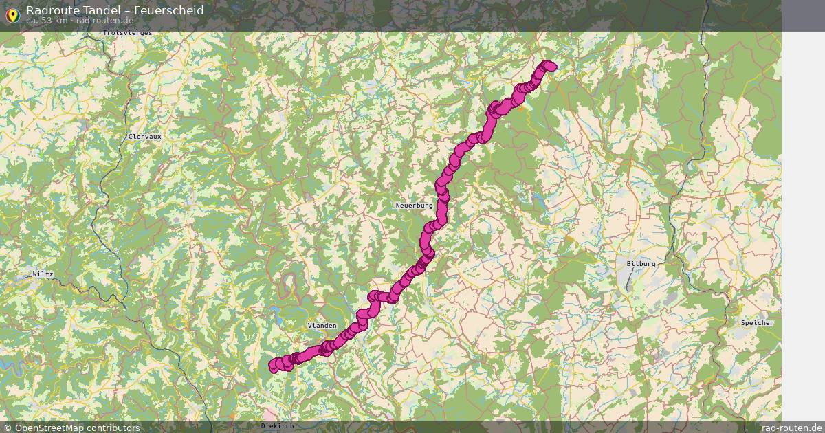 Fahrradroute Tandel – Feuerscheid