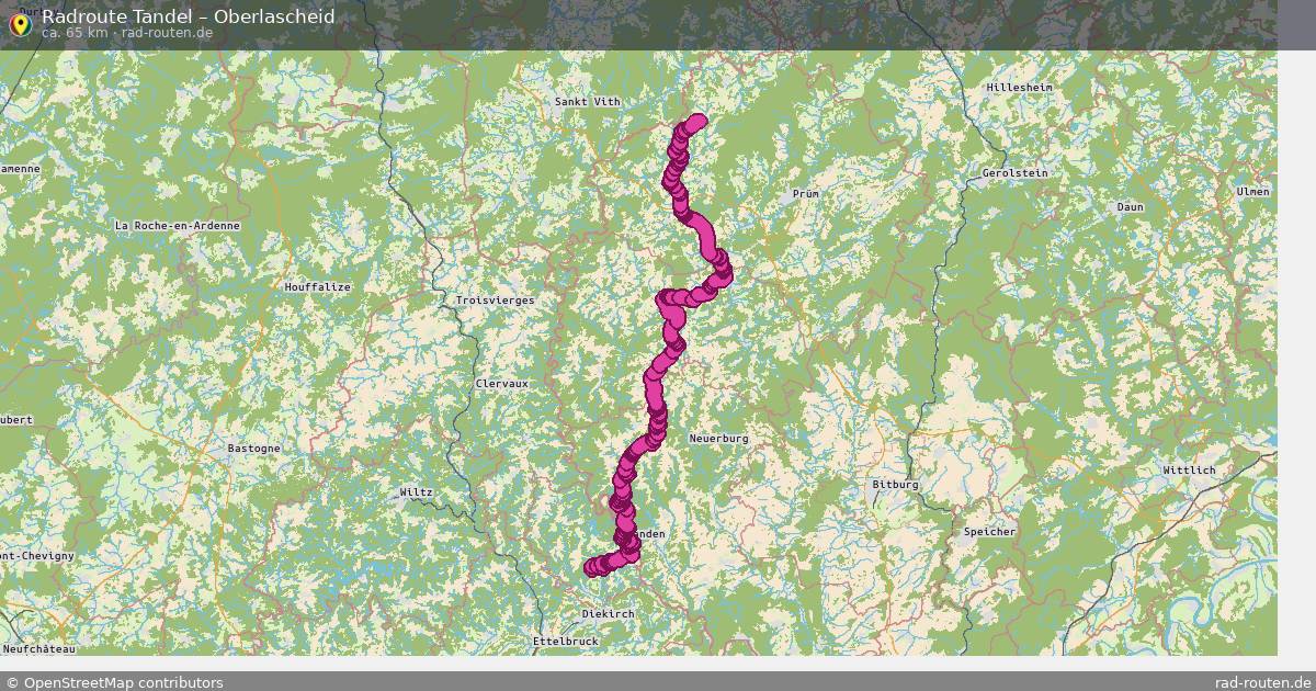 Fahrradroute Tandel – Oberlascheid