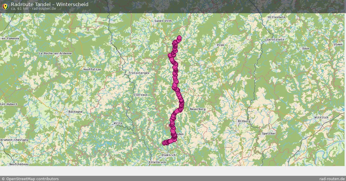 Fahrradroute Tandel – Winterscheid