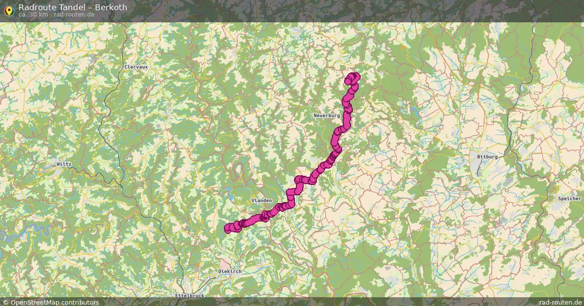 Radtour Tandel – Berkoth
