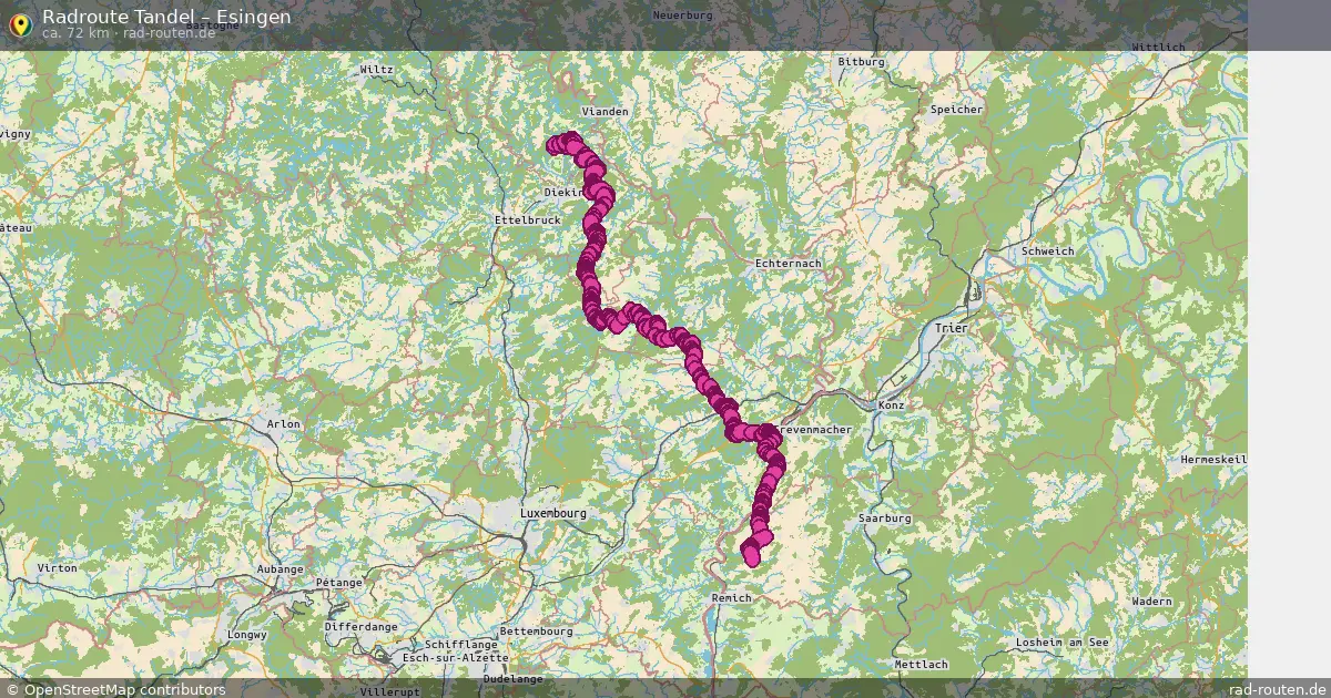 Radtour Tandel – Esingen