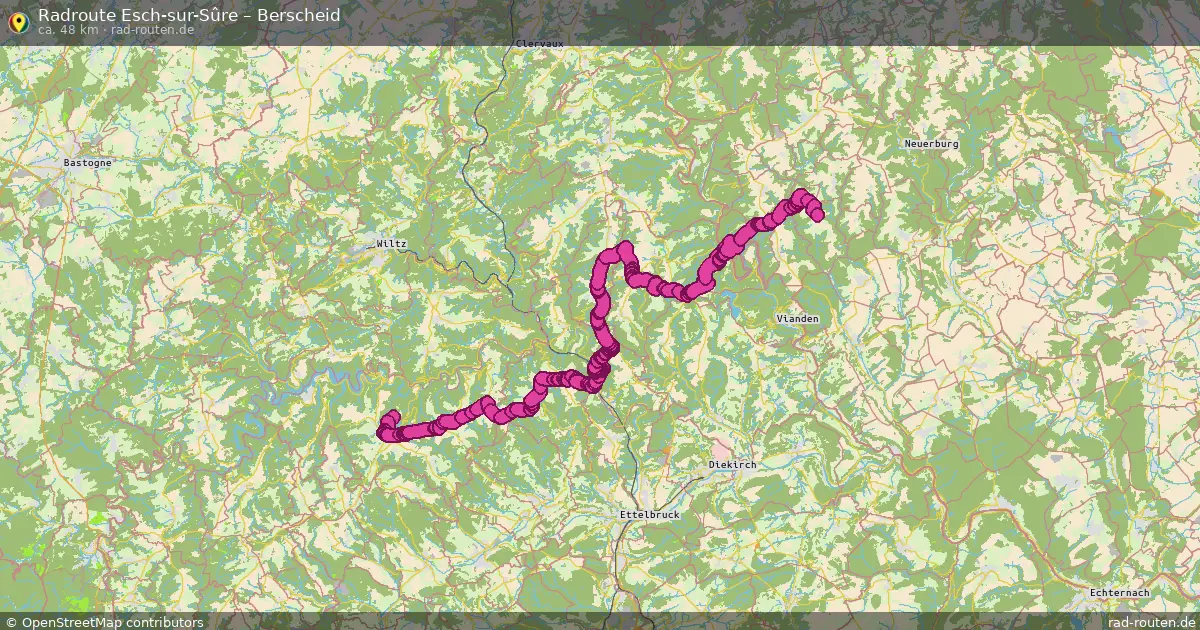 Radtour Esch-Sur-Sûre – Berscheid
